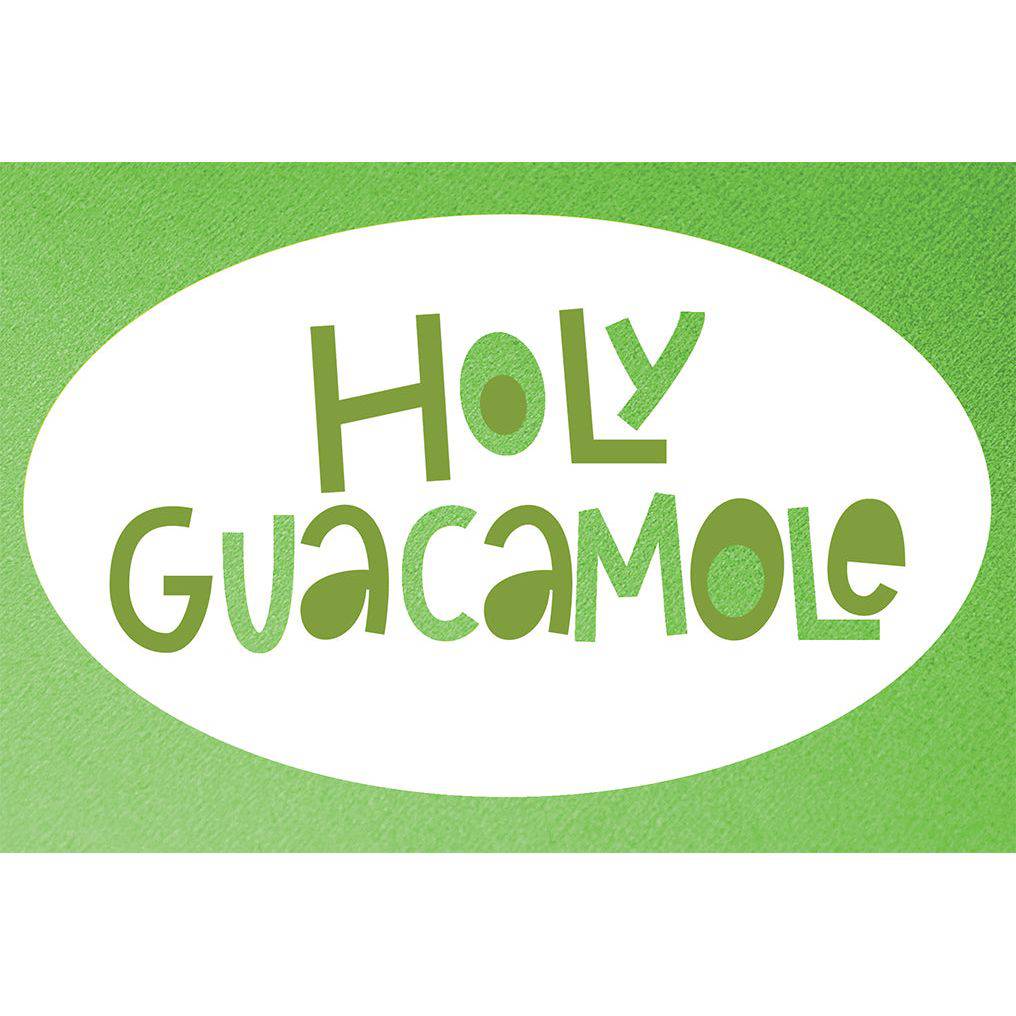 Pictura Holy Guacamole birthday card featuring colorful illustrated avocados and festive design for celebrating special occasions.
